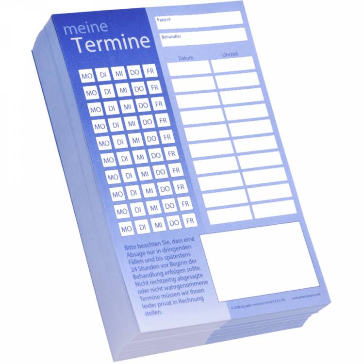 Terminzettel Für Ihre Praxis – Günstig Kaufen Bei